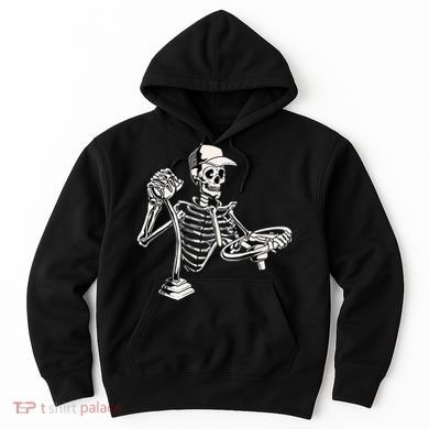 Skeleton Truck Driver Funny Big Trucking Trucker Hoodie