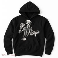 Skeleton Truck Driver Funny Big Trucking Trucker Hoodie thumb 0