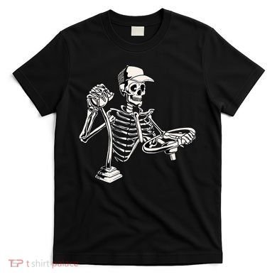 Skeleton Truck Driver Funny Big Trucking Trucker T-Shirt