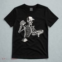 Skeleton Truck Driver Funny Big Trucking Trucker T-Shirt thumb 5