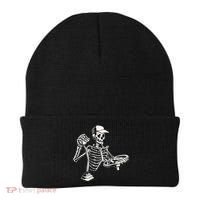 Skeleton Truck Driver Funny Big Trucking Trucker Beanie thumb 0