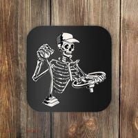 Skeleton Truck Driver Funny Big Trucking Trucker Coaster thumb 0