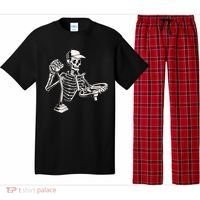 Skeleton Truck Driver Funny Big Trucking Trucker Pajama Set thumb 0
