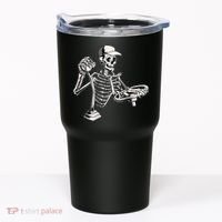 Skeleton Truck Driver Funny Big Trucking Trucker Tumbler thumb 0