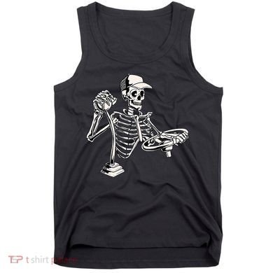 Skeleton Truck Driver Funny Big Trucking Trucker Tank Top