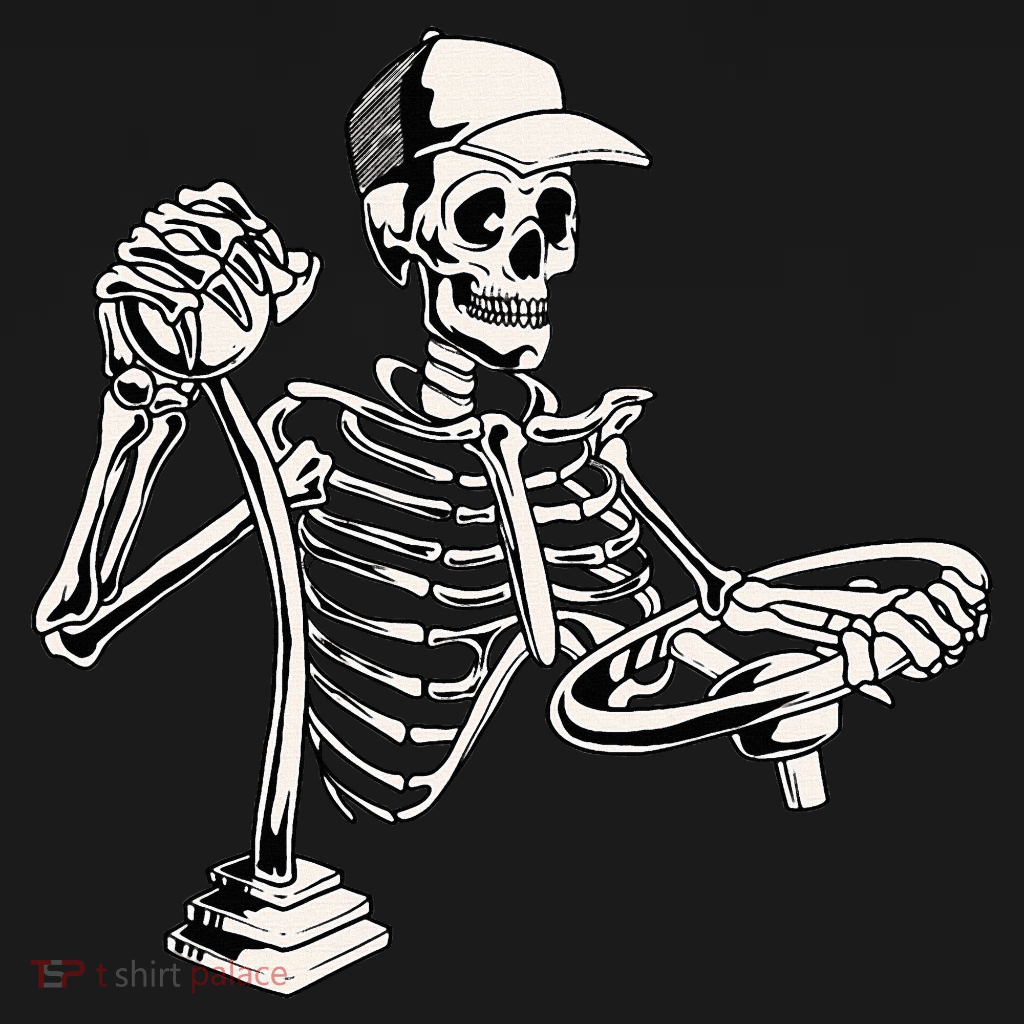 Skeleton Truck Driver Funny Big Trucking Trucker Visor