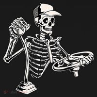 Skeleton Truck Driver Funny Big Trucking Trucker Kids Sweatshirt thumb 2