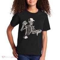 Skeleton Truck Driver Funny Big Trucking Trucker Kids T-Shirt thumb 2