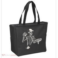 Skeleton Truck Driver Funny Big Trucking Trucker Tote Bag thumb 2
