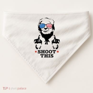 Shoot This Donald Trump You Missed USA-Made Doggie Bandana