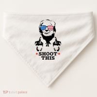 Shoot This Donald Trump You Missed USA-Made Doggie Bandana thumb 0