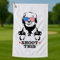 Shoot This Donald Trump You Missed Golf Towel thumb 1