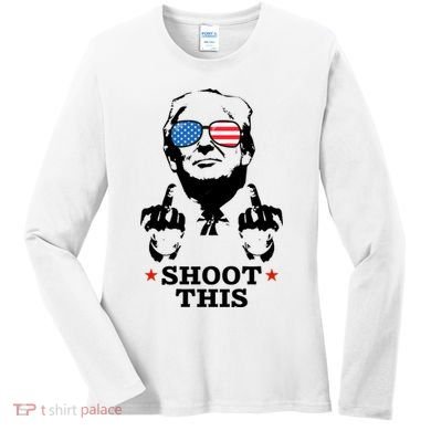 Shoot This Donald Trump You Missed Women's Long Sleeve Shirt