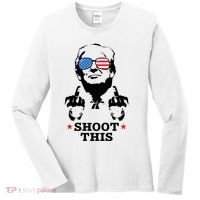 Shoot This Donald Trump You Missed Women's Long Sleeve Shirt thumb 0