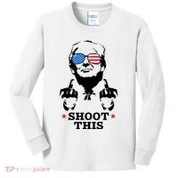 Shoot This Donald Trump You Missed Kids Long Sleeve Shirt thumb 0