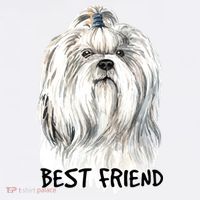 Shih Tzu Dog Button thumb 1