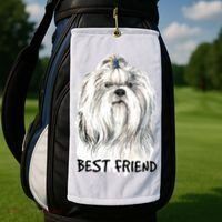 Shih Tzu Dog Golf Towel thumb 2