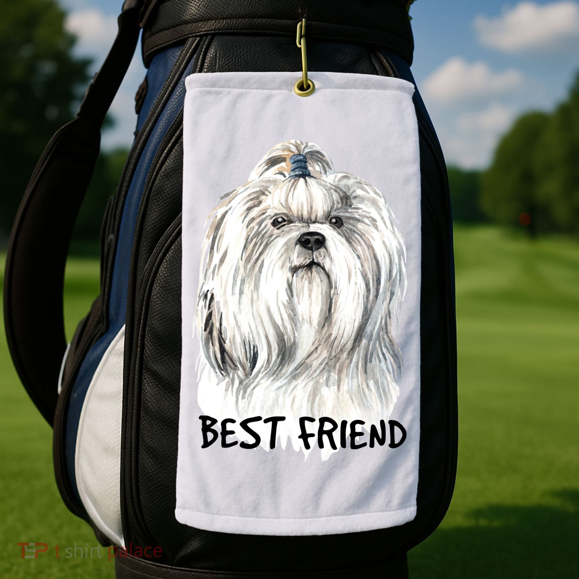 Shih Tzu Dog Golf Towel