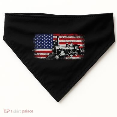 Steam Train Driver Trainspotting Locomotive USA-Made Doggie Bandana