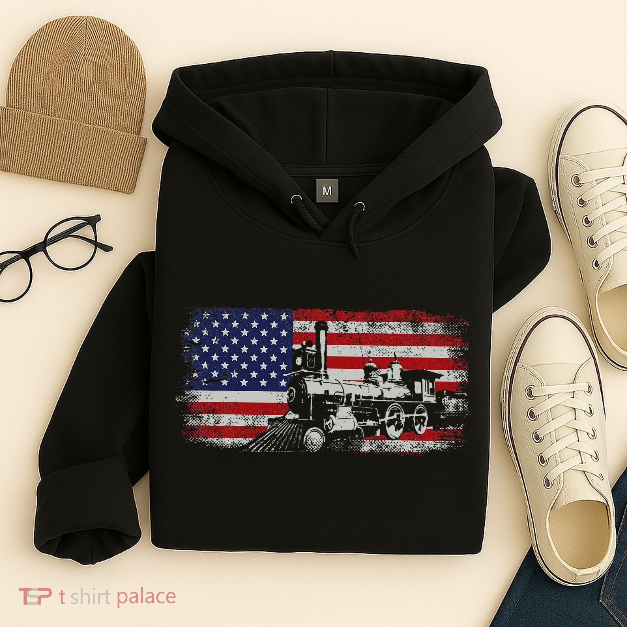 Steam Train Driver Trainspotting Locomotive Hoodie