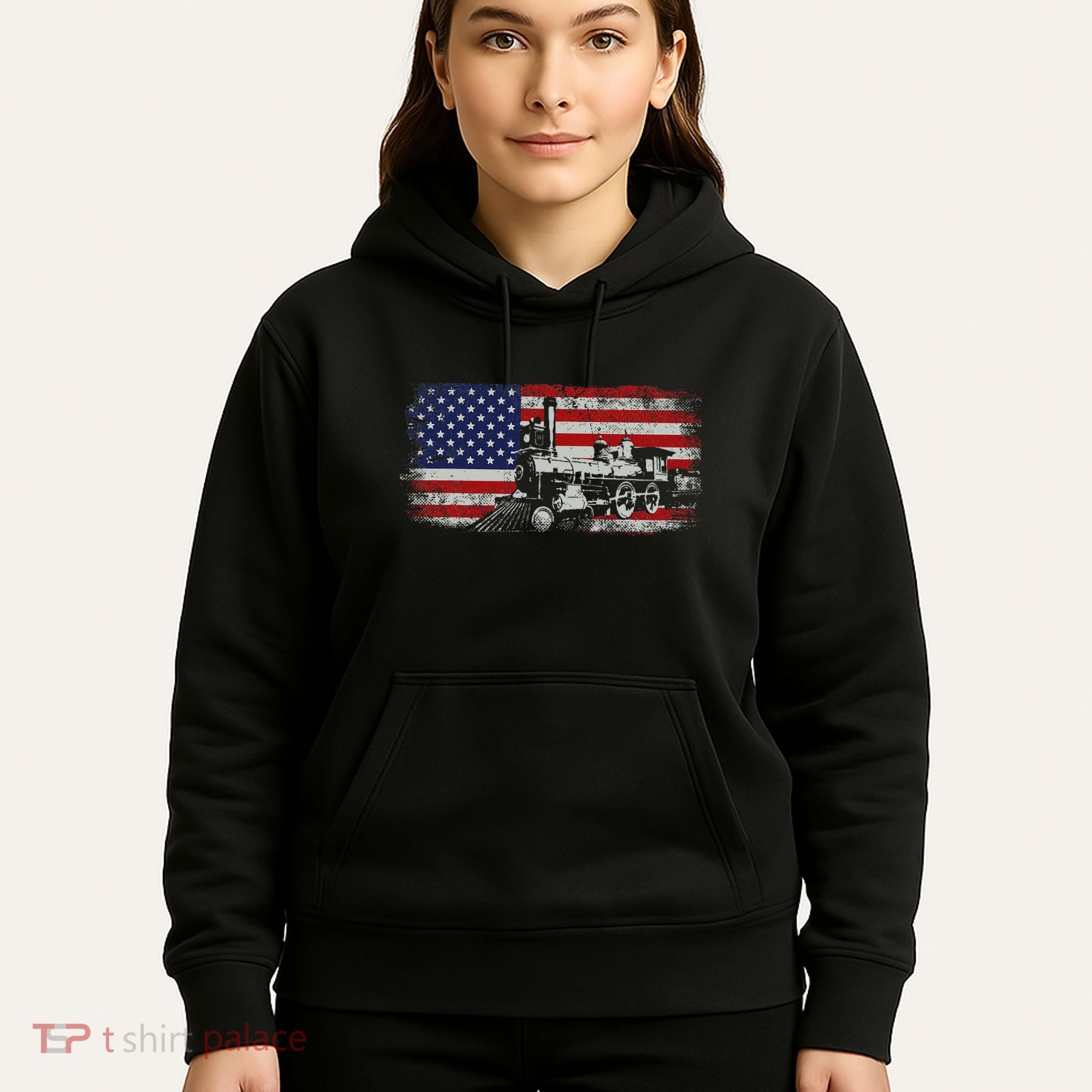 Steam Train Driver Trainspotting Locomotive Hoodie