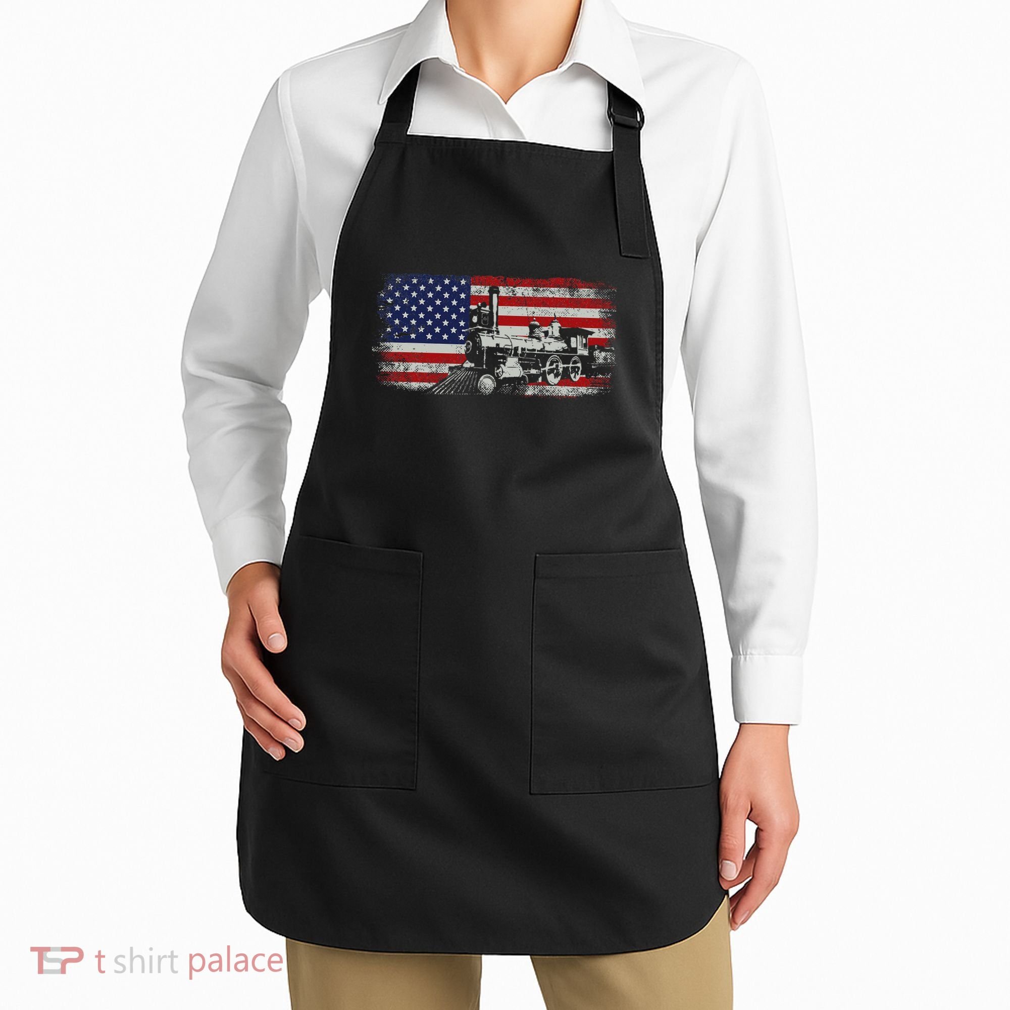 Steam Train Driver Trainspotting Locomotive Apron