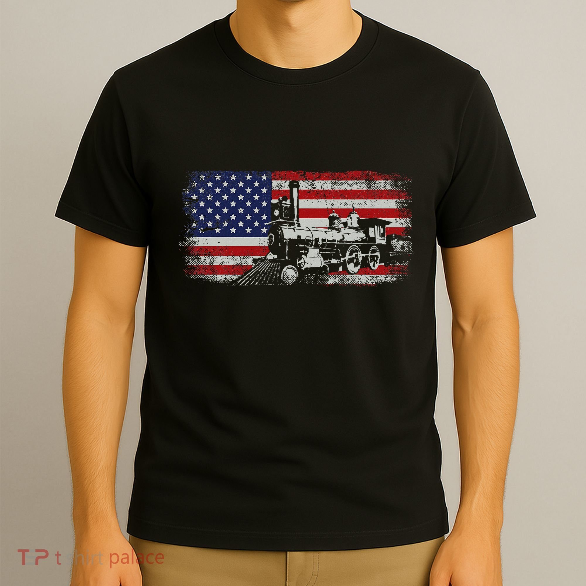 Steam Train Driver Trainspotting Locomotive T-Shirt