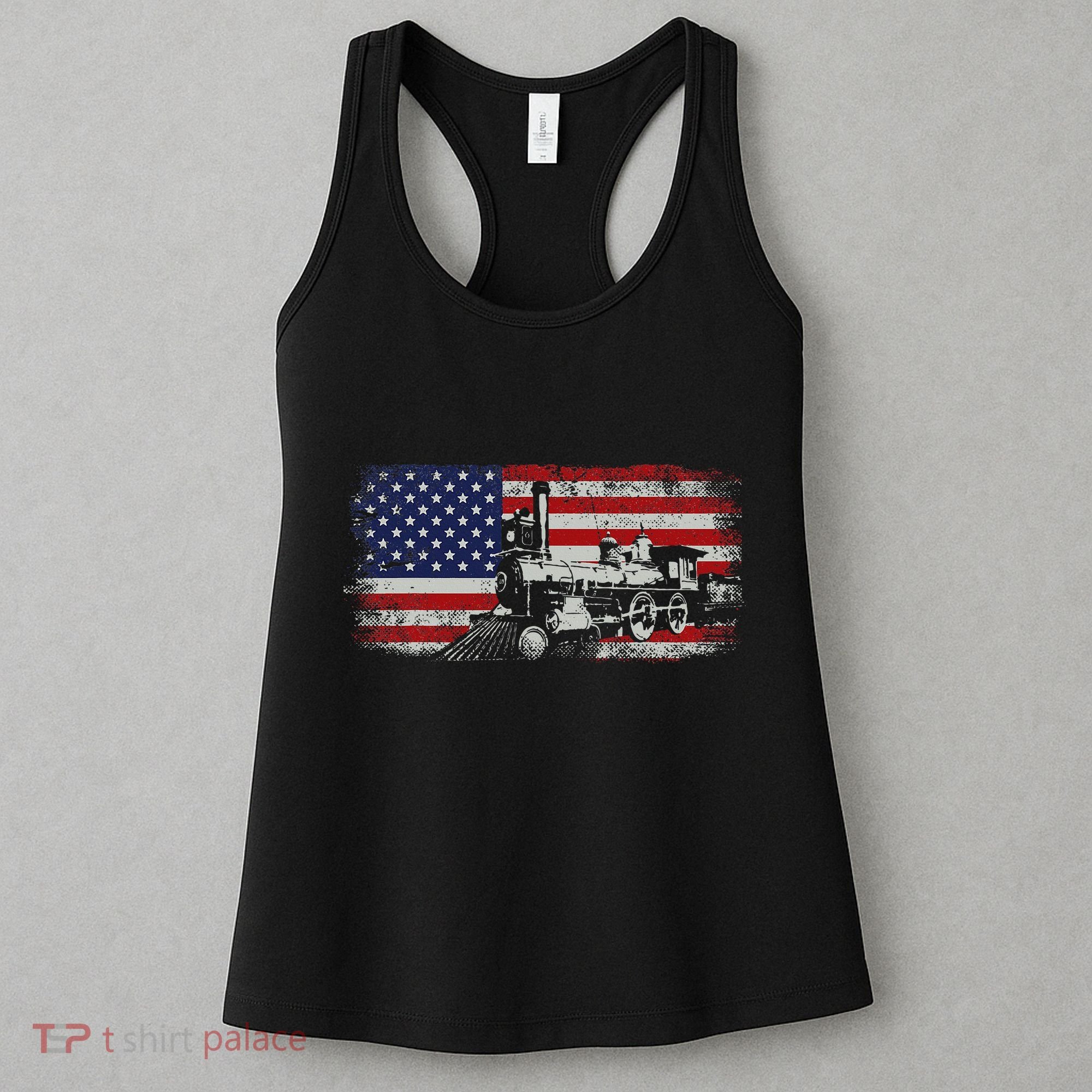 Steam Train Driver Trainspotting Locomotive Women's Tank Top