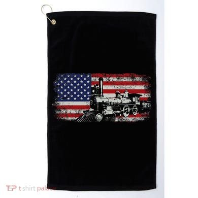 Steam Train Driver Trainspotting Locomotive Golf Towel