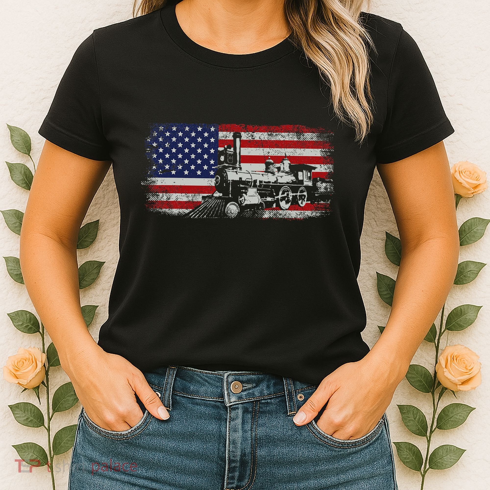 Steam Train Driver Trainspotting Locomotive Women's T-Shirt