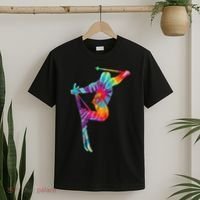 Ski Tie Dye Vintage Retro Skiing Skier T-Shirt thumb 2