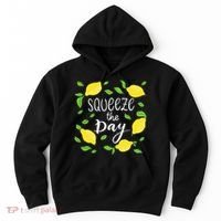 Squeeze The Day Lemons Quote Hoodie thumb 0