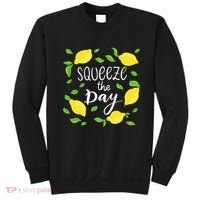 Squeeze The Day Lemons Quote Sweatshirt thumb 0