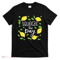 Squeeze The Day Lemons Quote T-Shirt thumb 0