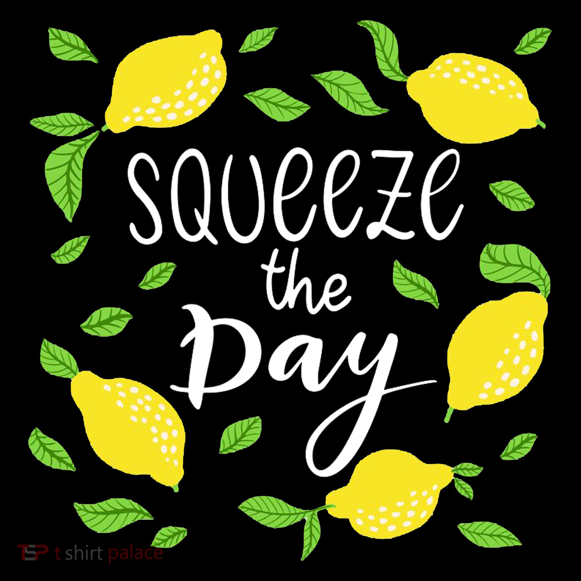 Squeeze The Day Lemons Quote Coaster