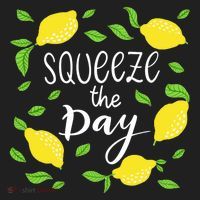 Squeeze The Day Lemons Quote Tumbler thumb 3