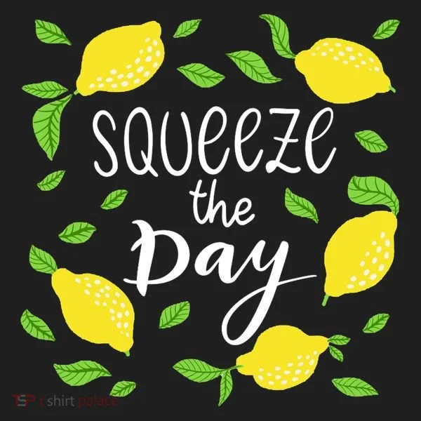 Squeeze The Day Lemons Quote Tumbler