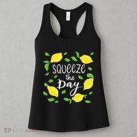 Squeeze The Day Lemons Quote Women's Tank Top thumb 3
