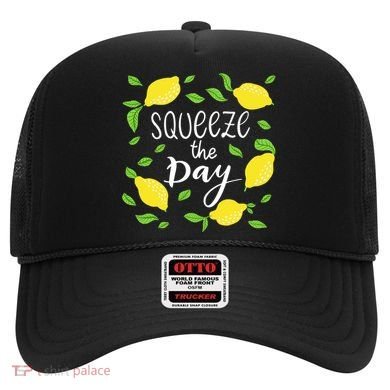 Squeeze The Day Lemons Quote Hat