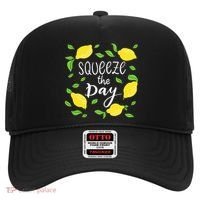 Squeeze The Day Lemons Quote Hat thumb 0