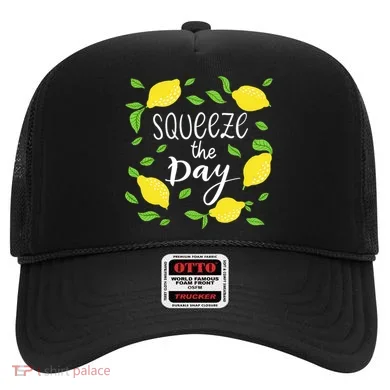 Squeeze The Day Lemons Quote Hat