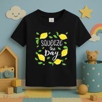 Squeeze The Day Lemons Quote Toddler T-Shirt thumb 3