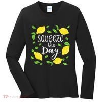Squeeze The Day Lemons Quote Women's Long Sleeve Shirt thumb 0
