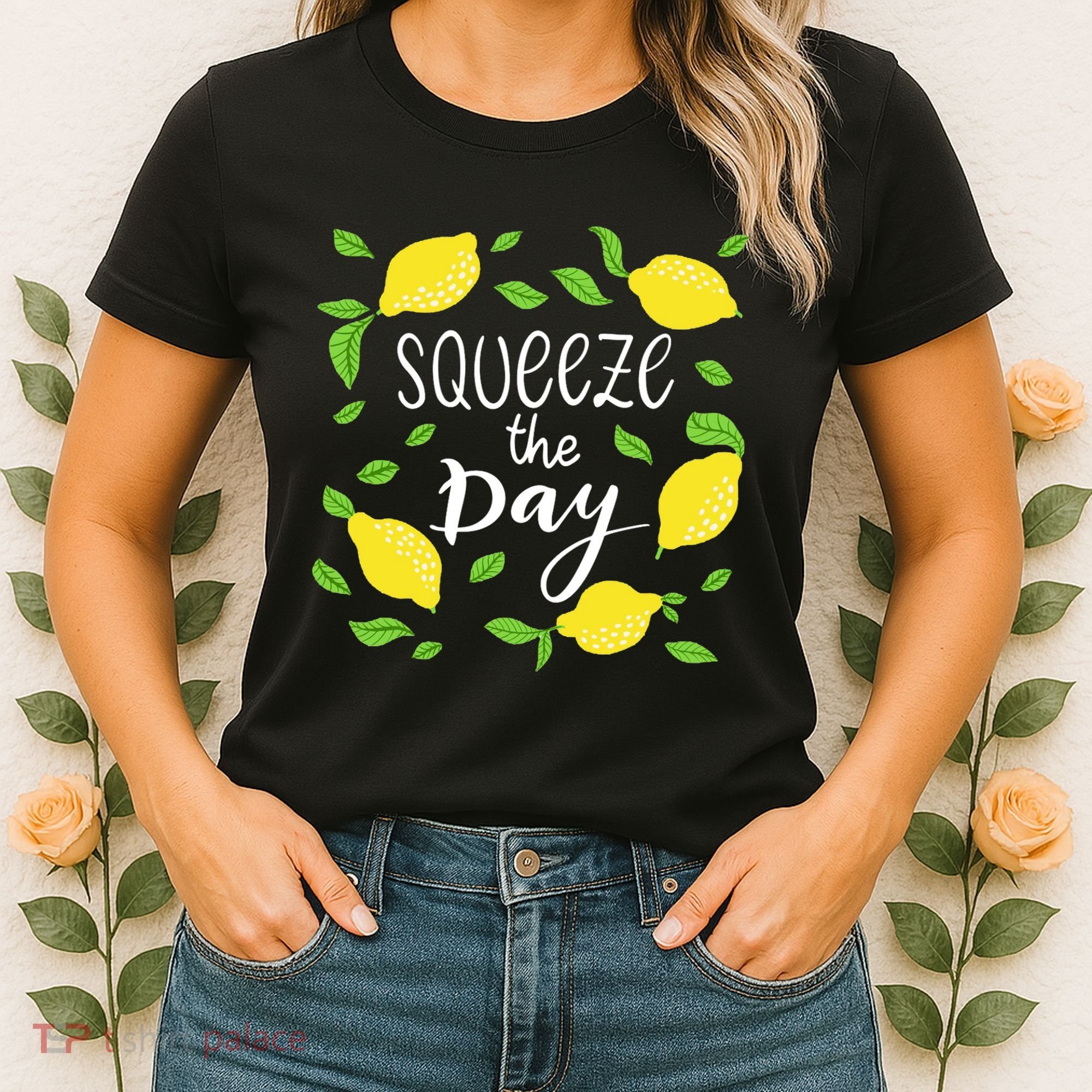 Squeeze The Day Lemons Quote Women's T-Shirt
