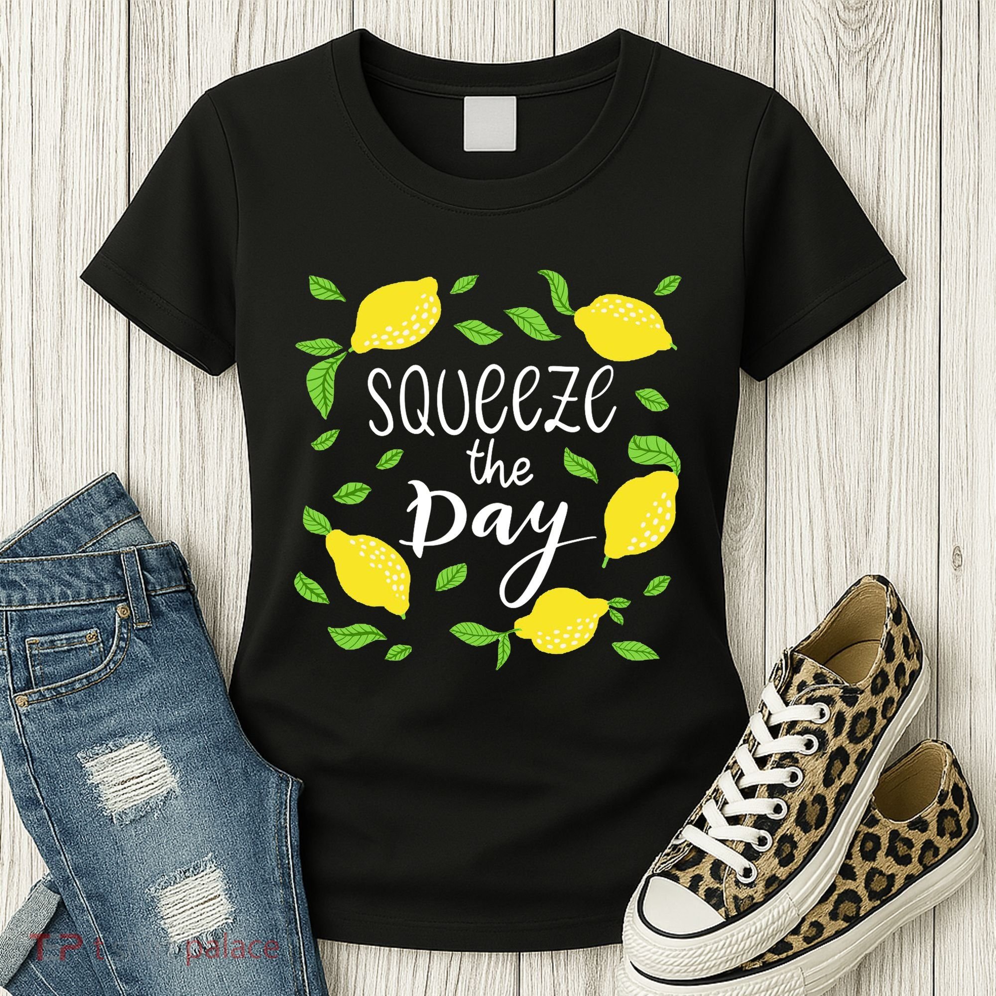 Squeeze The Day Lemons Quote Women's T-Shirt