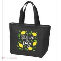 Squeeze The Day Lemons Quote Tote Bag thumb 3