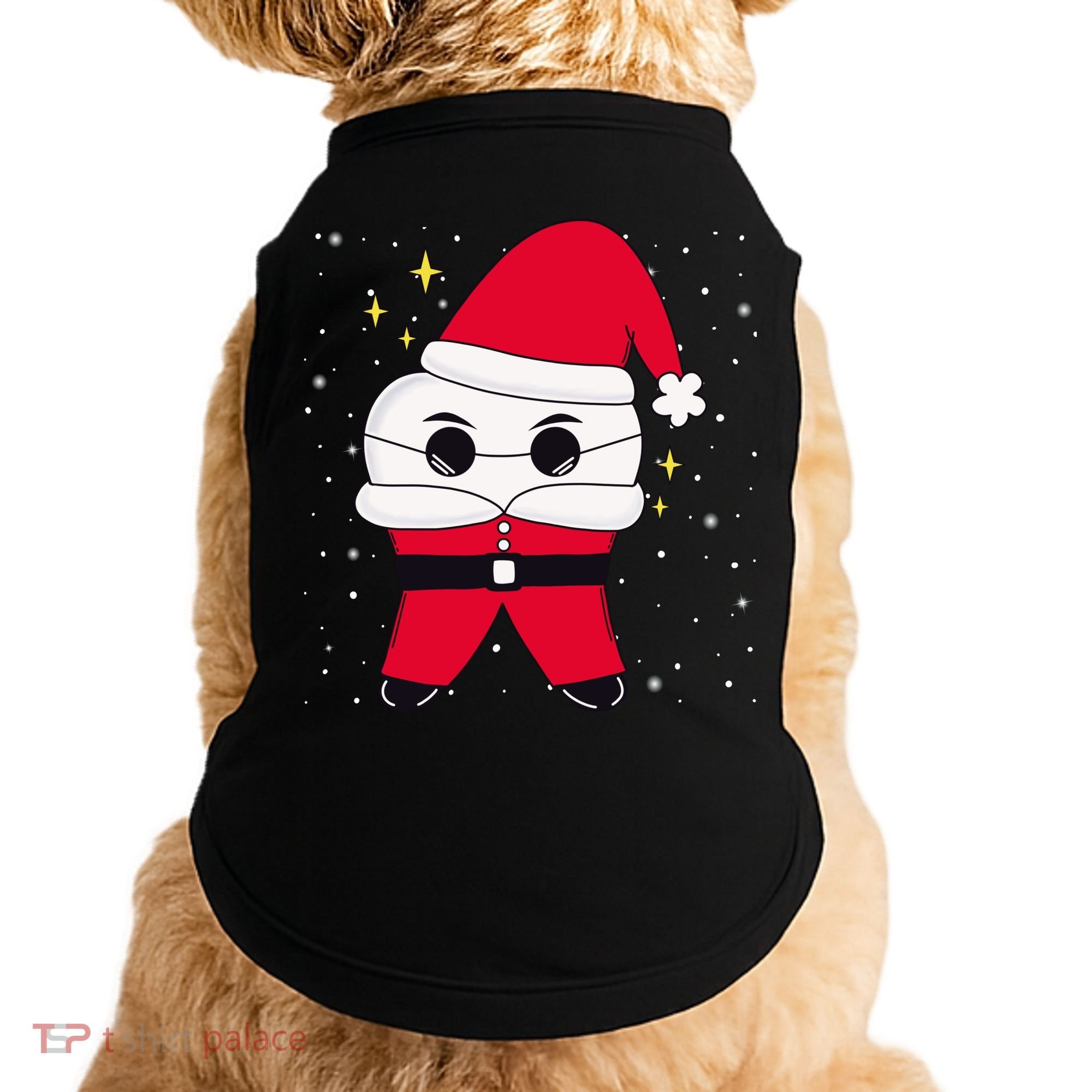 Santa Tooth Dentist Christmas Gift Doggie Tank