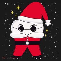 Santa Tooth Dentist Christmas Gift Doggie Tank thumb 4