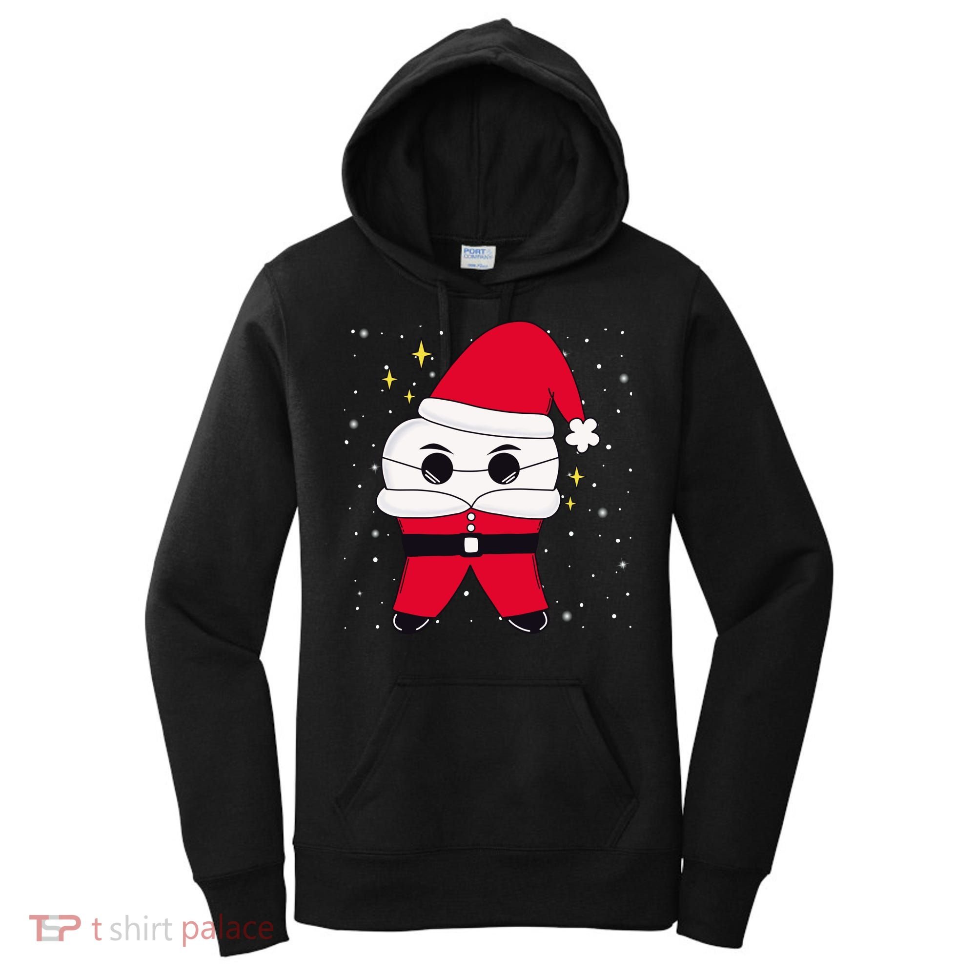 Santa Tooth Dentist Christmas Gift Women's Hoodie