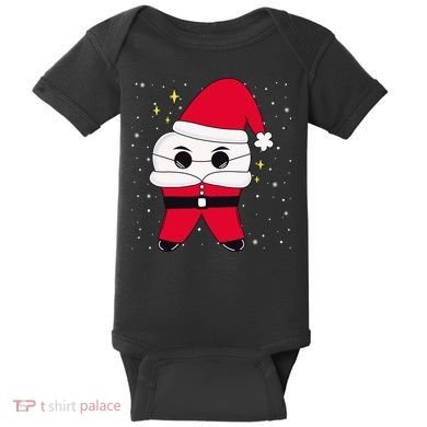 Santa Tooth Dentist Christmas Gift Baby Bodysuit